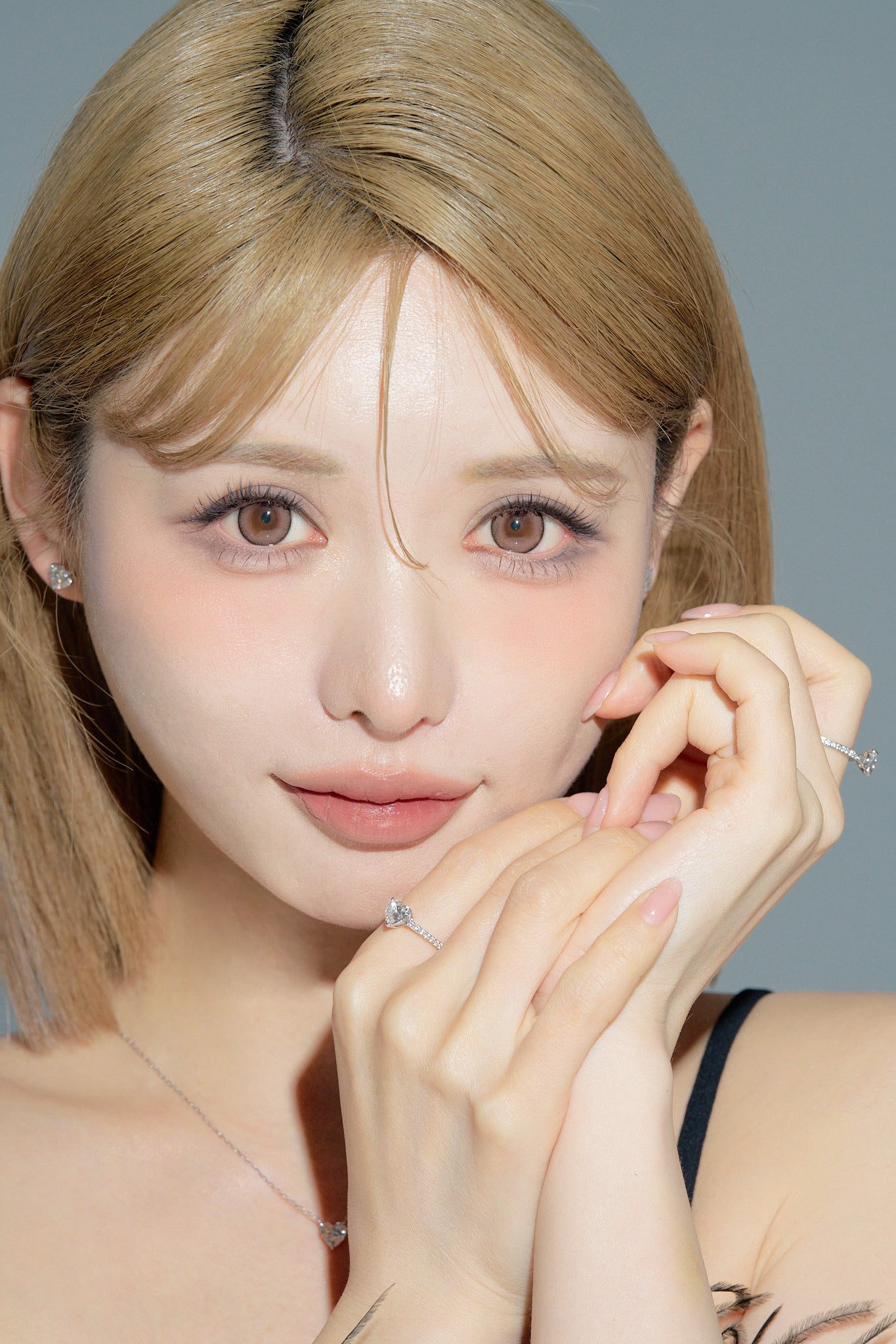ハートシェイプネックレス/1ctダイヤモンド