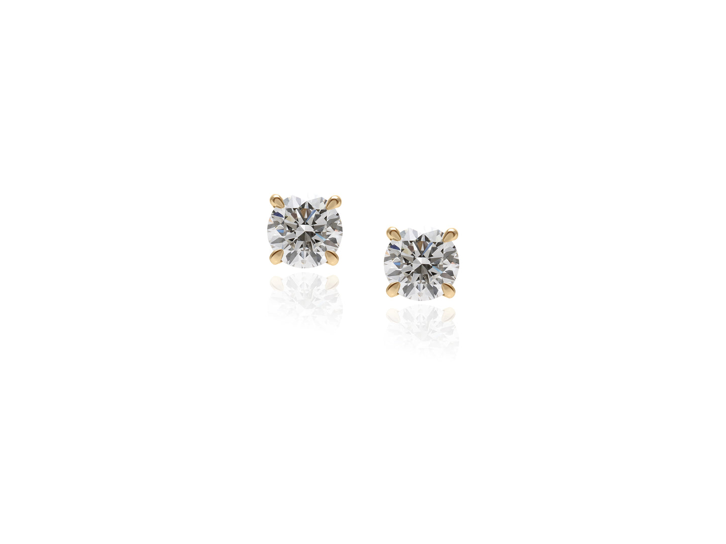 ラウンドピアス/1ctダイヤモンド(トータル2ct)