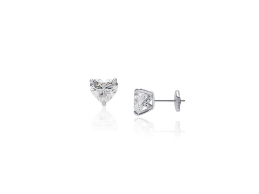 ハートシェイプピアス／１ctダイヤモンド（トータル２ct）