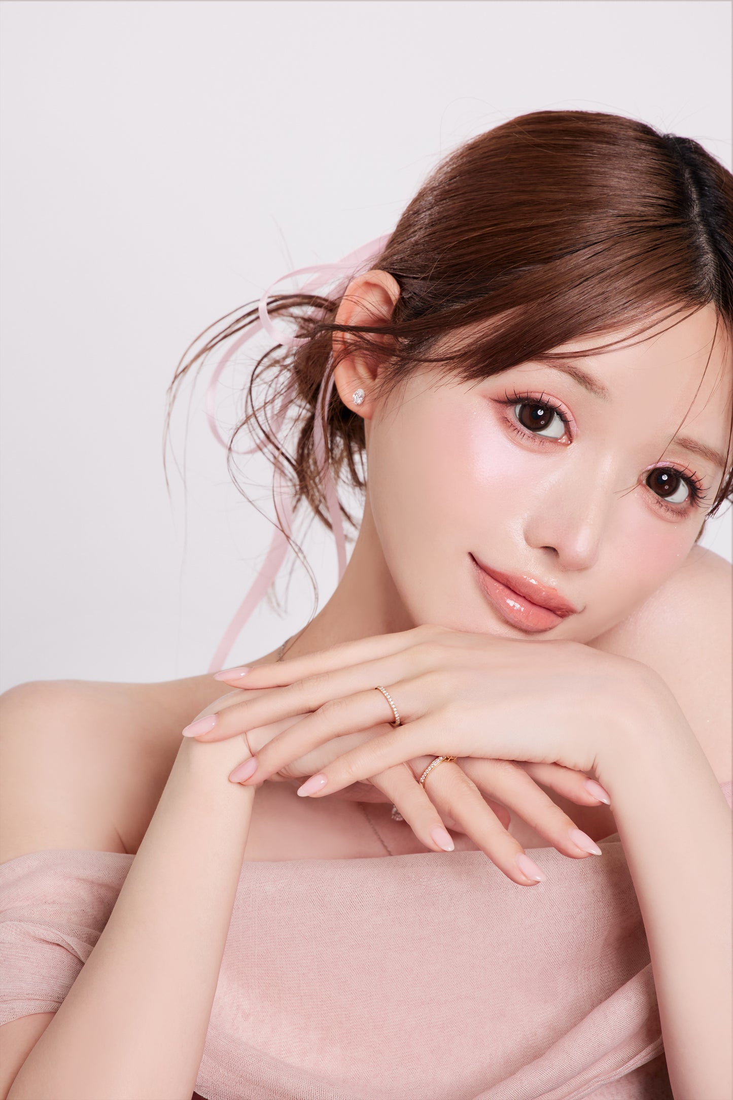 オーバルピアス／１ctダイヤモンド（トータル２ct）