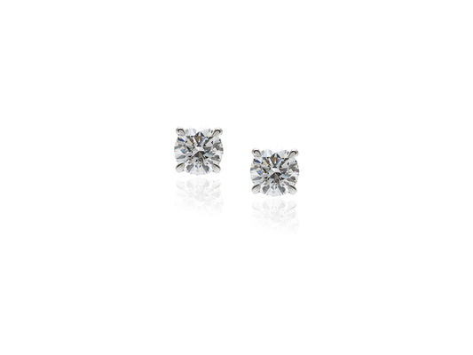 ラウンドピアス／１ctダイヤモンド（トータル２ct）