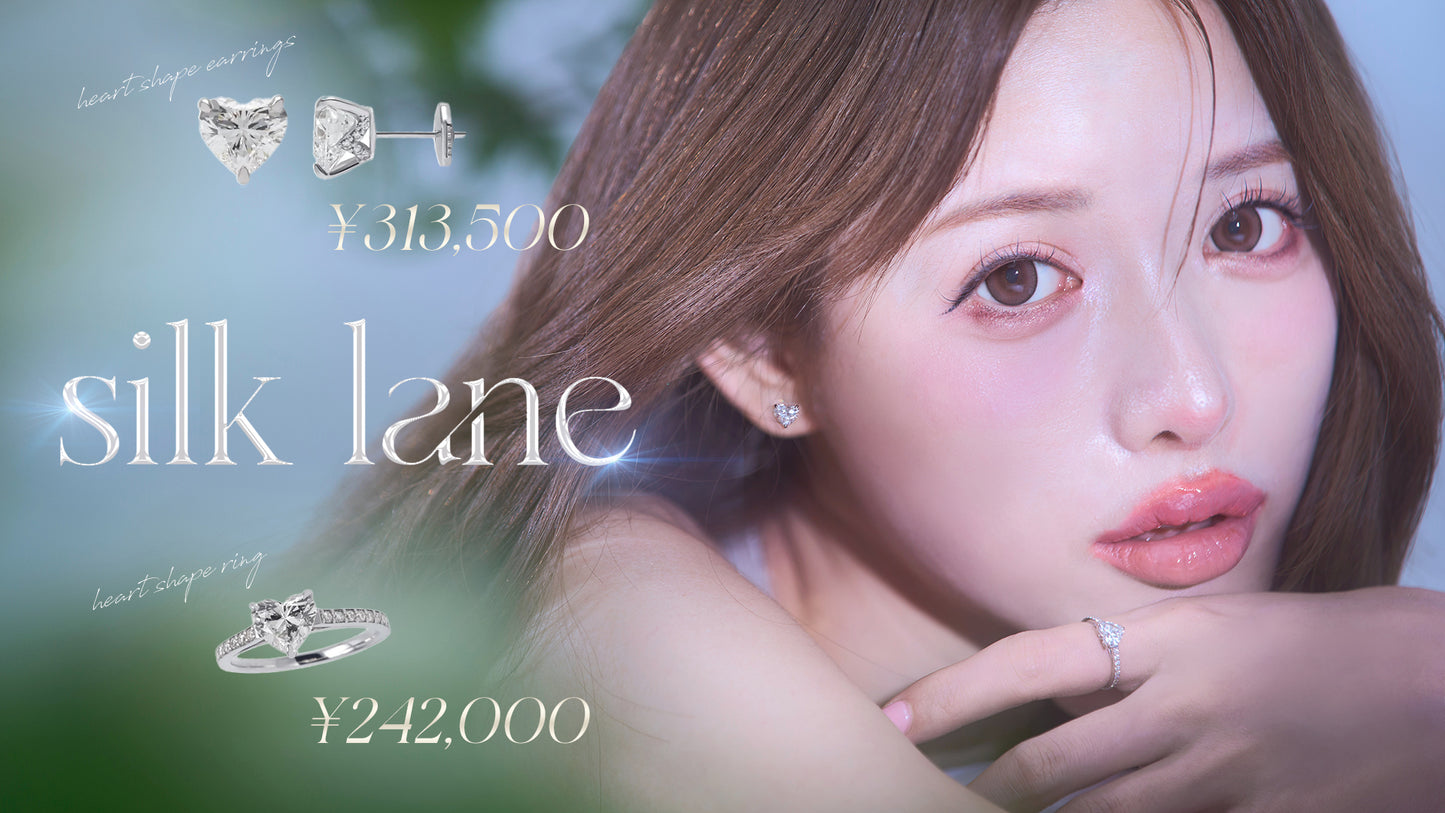 ハートシェイプリング １ct/１line ハーフエタニティ